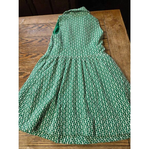 Pomander Place Tuckernuck Green Briar Eyelet Sleeveless Noelle Shirt Dress sz Me - Picture 5 of 5